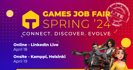 Games Job Fair Spring 2024 LITE GAMES JOBS FINLAND / online/ onsite Helsinki